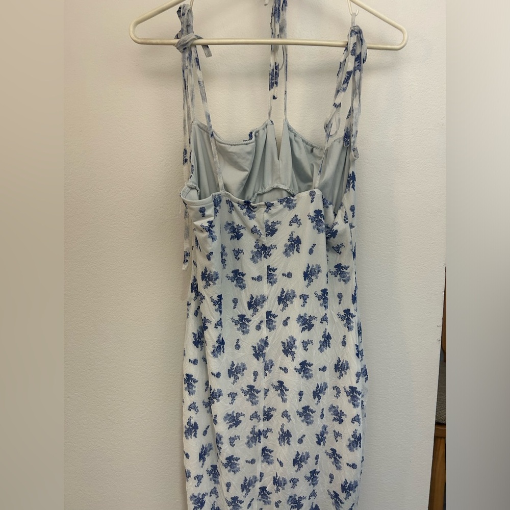 Cider White/Blue long dress